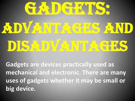 disadvantages of electronics|Advantages & Disadvantages of Electronic Gadgets.